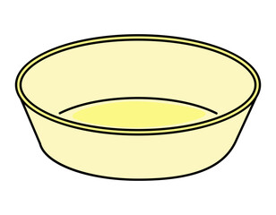 分別ゴミイラスト素材　洗面器　カラー