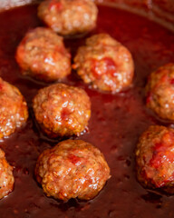 Turkey Meatballs in Cranberry Sauce – Thanksgiving Close-Up