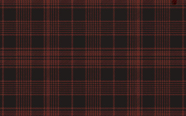 Classic Glen Plaid Pattern Design Featuring Dark Brown and Burgundy Tones for Textile and Background Applications