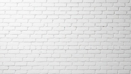 Fototapeta premium Clean white painted brick wall texture background, full frame, with subtle soft focus