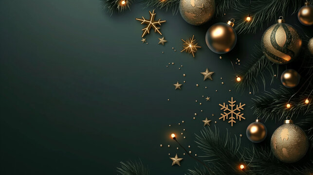 Festive Christmas collection with seamless patterns, clip arts, decorative backgrounds and winter holiday elements