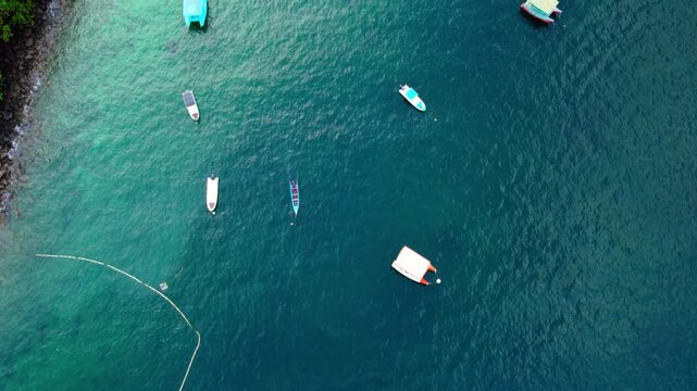 Aerial view of the ocean of Sabang, Aceh, Indonesia
