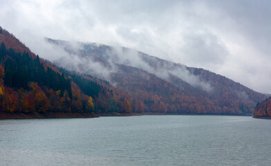 morning on mountain lake