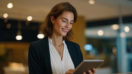 A retail floor supervisor calmly resolving a customer issue at the service counter, tablet in hand as they access loyalty history and product details — customer experience excellence, conflict