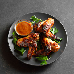 Grilled chicken wings