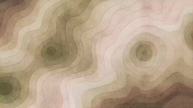 An abstract design with wavy patterns in earthy tones of beige, brown, and soft pink, creating a smooth and flowing texture.