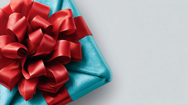 gift box red ribbon - Powered by Adobe