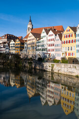 Fototapeta premium Universitätsstadt Tübingen am Neckar. University town of Tübingen on the Neckar River.