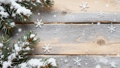 christmas tree on wooden background