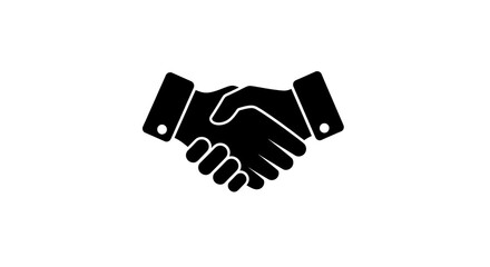 Obraz premium Handshake icon symbolizing business agreement and partnership concept illustrating handshake, agreement, partnership created for business, marketing,