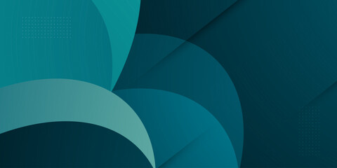 Abstract overlap circle shapes pattern background. Cool and futuristic blue banner concept . Curve shapes element concept background.