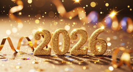 Desain ilustrasi vektor kartu ucapan Selamat Natal dan perayaan Tahun Baru 2014 dengan teks emas serta hiasan kepingan salju dan kembang api pada malam musim dingin yang penuh bintang