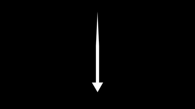 Animated Directional Arrow Icon Set. Moving Path & Progress Indicator. Modern UI/UX Navigation Symbol Animation Loop.