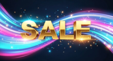 A 3D vector illustration of a happy new year 2013 holiday celebration card design with bright neon star light decoration for the night winter xmas party business sign and text