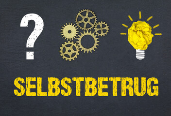 Naklejka premium Selbstbetrug 