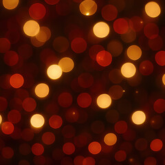 Obraz premium Vibrant red and golden glowing bokeh lights, smooth blur and warm festive illumination, joyful christmas celebration atmosphere, perfect holiday background.