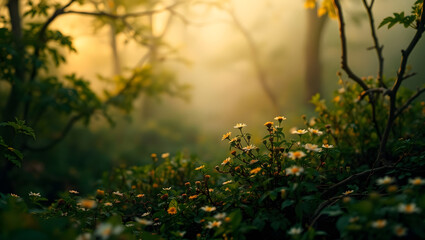 Obraz premium Golden Sunlight Forest Trees Wallpaper 4K 8K Desktop Mobile Background Premium Warm Sunlight Nature Scene 4K 8K Wallpaper Any Device Ultra HD Golden Hour Forest Rays of Light 4K 8K Perfect Resolution 