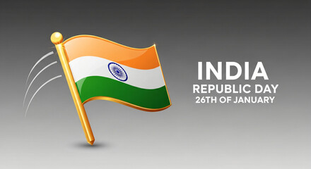 
India republic day vector banner, greeting card