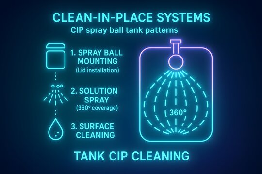Neon Clean-In-Place CIP System for Sanitary Process Equipment Cleaning