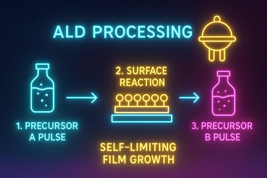 Atomic Layer Deposition ALD Process with Self-Limiting Film Growth for Semiconductor Manufacturing