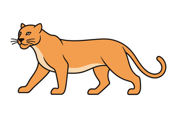 A cartoon lioness vector illustration