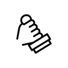 legal stamp outline icon vector design good for web or mobile app
