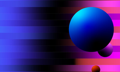 Vibrant gradient background with modern sphere design perfect for creative projects that require a colorful and dynamic feel with depth