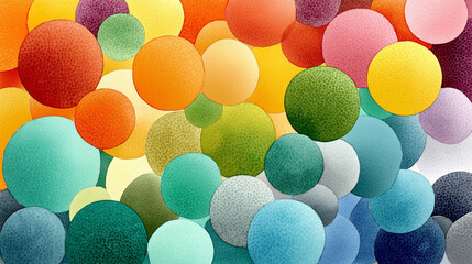 Abstract design with textured spheres or circles, perfect for backgrounds, prints, digital art, and modern web design projects. Bold and eye catching visuals.
