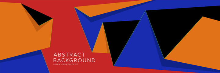 Modern abstract background for presentation design, dynamic shapes composition. Vector illustration.