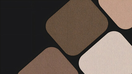 Abstract geometric pattern featuring textured diamond shapes in earthy tones of brown and beige against a dark background