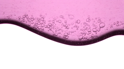 Abstract pink bubbles on black background