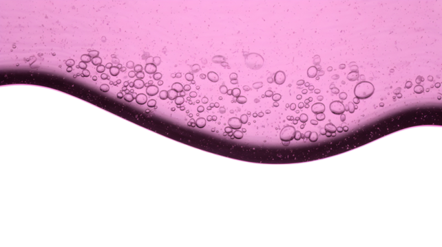 Abstract pink bubbles on black background