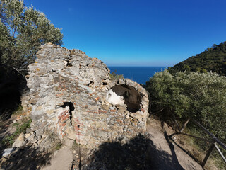 Ruins of the san Michele Church, Noli, Italy