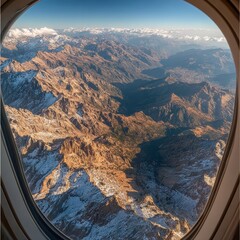 View from the plane. Generative AI