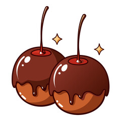 chocolate cake with cherry