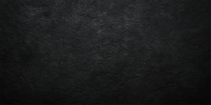 Dark black grunge wall surface texture pattern background