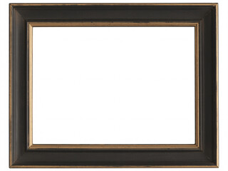 Elegant dark picture frame with gold trim offers classic sophistication and versatile use for art, photos, or certificates, perfect for showcasing memories