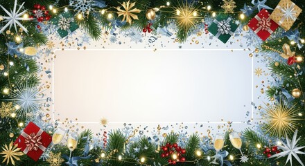 Festive holiday celebration winter wonderland graphic design christmas decor vibrant environment aesthetic viewpoint joyful concept for seo impact