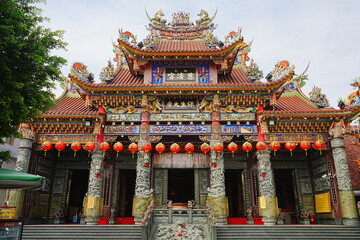Obraz premium Ciji Temple or Cih Ji Temple of Zuoying Old City in Kaohsiung, Taiwan - 台湾 高雄 左営城邑慈済宮 