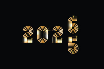 Neon line number 2026 in glowing retro style.