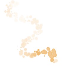 Abstract Watercolor Dots Illustration on White  Background 