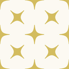 Four Point Gold Stars Repeating Pattern