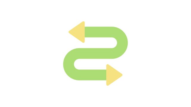 Green arrow pointing left and right, indicating movement or direction in both directions.
