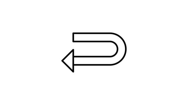 A blue arrow pointing to the left, indicating direction or movement.
