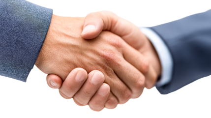 Two businessmen shaking hands over a deal, symbolizing trust and partnership in corporate agreements, perfect for business and finance related projects.