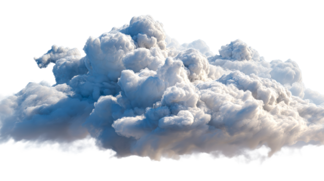 Dramatic stormy cloud formation with dark gray and bright white textures suggesting powerful weather for atmospheric backgrounds and weather related concepts