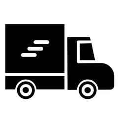 truck on a white background vector
