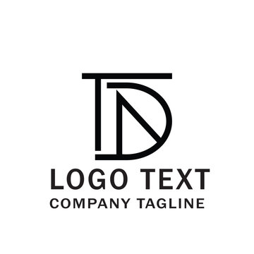 tnd or tnd letter logo design