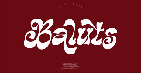 Baluts Sports minimal tech font letter set. Luxury vector typeface for company.