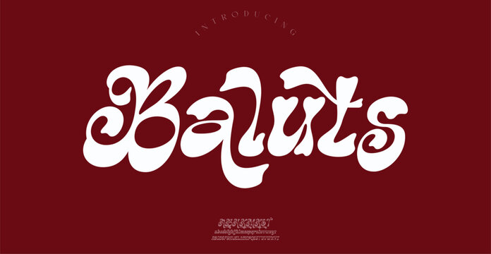 Baluts Sports minimal tech font letter set. Luxury vector typeface for company.
